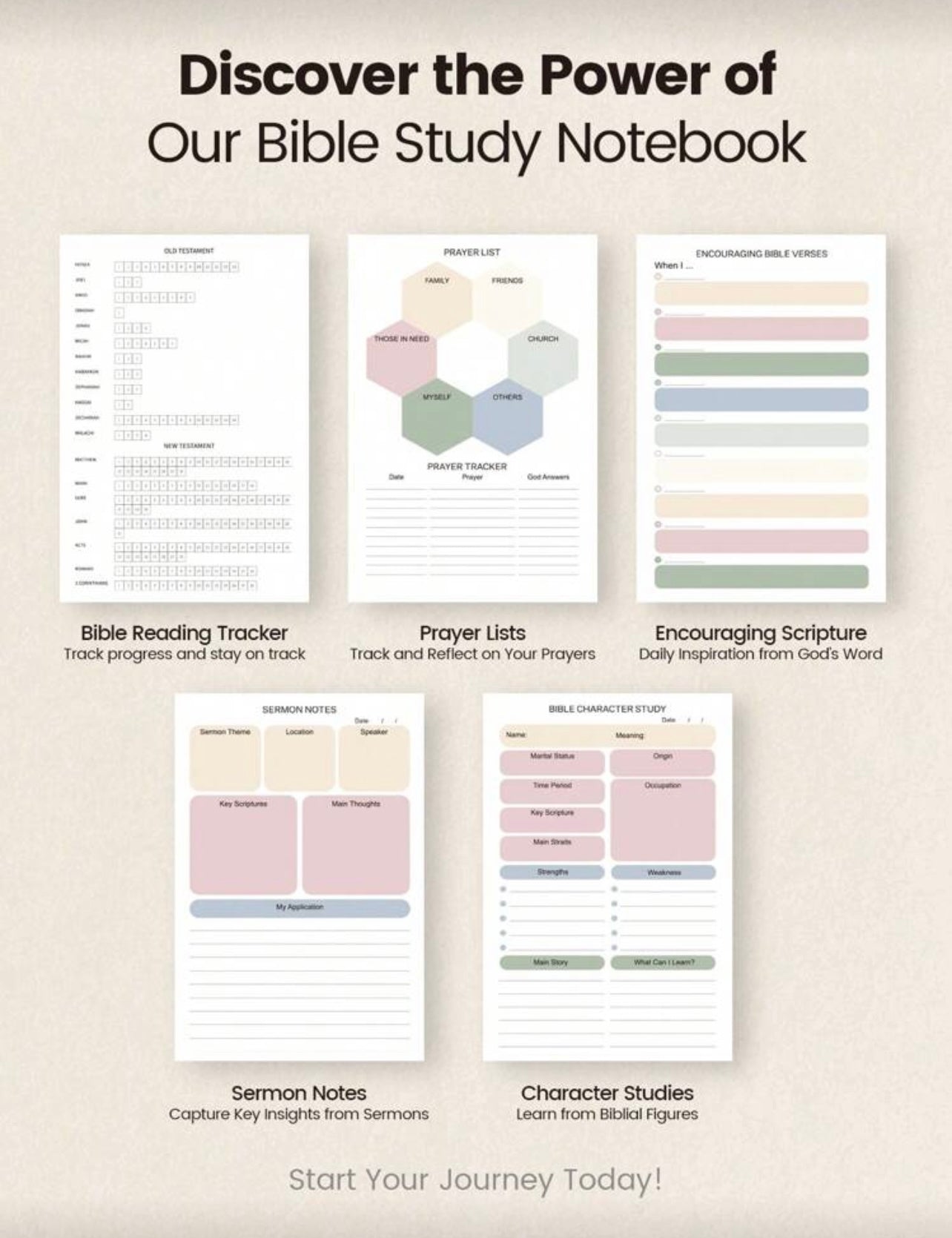 52-Week Bible Study & Prayer Journal